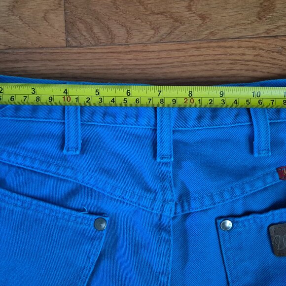 Vintage 100% Cotton Turquoise Wrangler Jeans - Picture 14 of 15